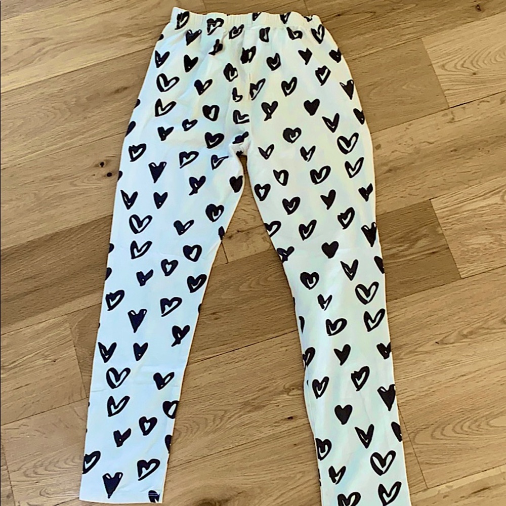 White heart pants